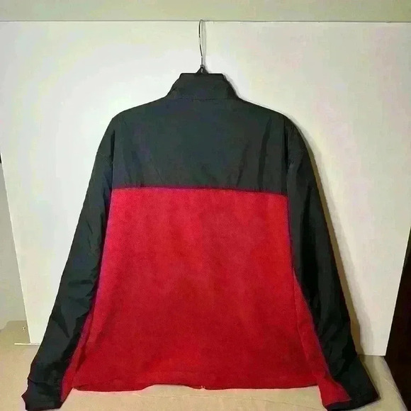 Disney Mickey Mouse Adult Fleece Jacket Size XL Red and Black Zip Up - Picture 2 of 11